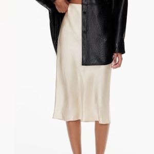 Babaton Sz 0 slip midi skirt